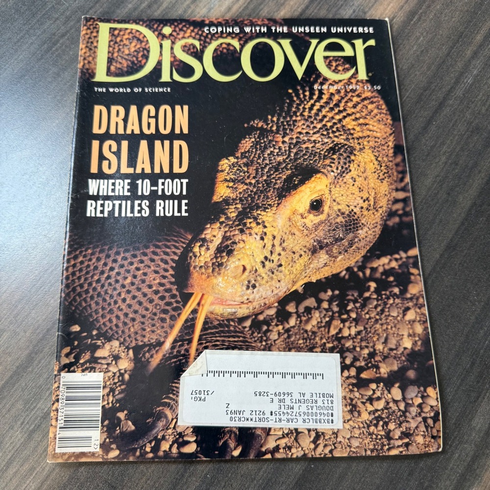 Discover Magazine December 1992 Dragon Island Where 10 Foot Reptiles Rule